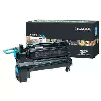 Lexmark X792X1CG - toner, cyan (azuren)