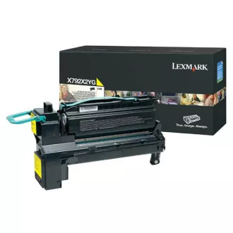 Lexmark X792X2YG - toner, yellow (rumen) Lexmark X792X2YG - toner, yellow (rumen)