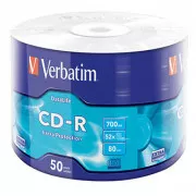Verbatim CD-R, 43787, Extra Protection, 50-pack, 700MB, 52x, 80min., 12cm, brez možnosti tiskanja, ovitek, za arhiviranje podatkov