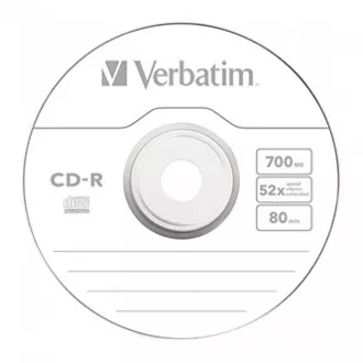 Verbatim CD-R, 43787, Extra Protection, 50-pack, 700MB, 52x, 80min., 12cm, brez možnosti tiskanja, ovitek, za arhiviranje podatkov