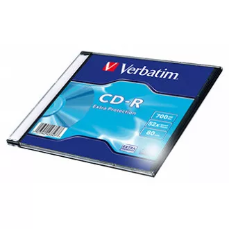 Verbatim CD-R, 43347, DataLife, 1-pack, 700 MB, Extra Protection, 52x, 80 min., tanka škatlica, za arhiviranje podatkov