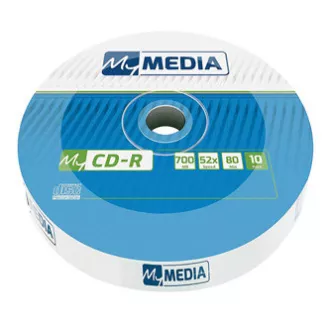 MyMedia CD-R, 69204, 10-pack, 700 MB, 52x, 80 min., 12 cm, brez možnosti tiskanja, ovitek, standardni, za arhiviranje podatkov