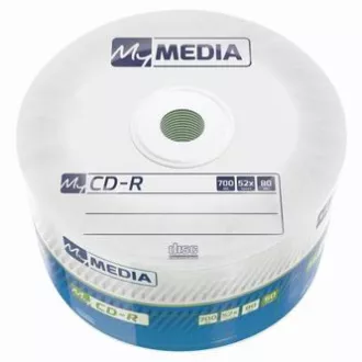 MyMedia CD-R, 69201, 50 pakiranj, 700 MB, 52x, 80 min., 12 cm, brez možnosti tiskanja, ovitek, standardni, za arhiviranje podatkov