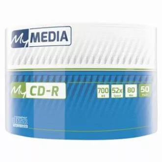 MyMedia CD-R, 69201, 50 pakiranj, 700 MB, 52x, 80 min., 12 cm, brez možnosti tiskanja, ovitek, standardni, za arhiviranje podatkov