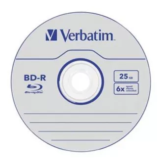 Verbatim BD-R, Datalife, 25 GB, škatlica, 43836, 6x, 5-pack