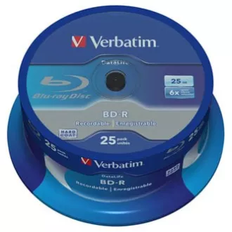 Verbatim BD-R, enoslojni 25 GB, vreteno, 43837, 6x, 25 pakiranj