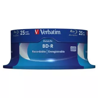 Verbatim BD-R, enoslojni 25 GB, vreteno, 43837, 6x, 25 pakiranj