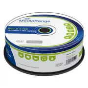Mediarange DVD-R, MR403, 4,7 GB, 16x, škatla za torto, 25 pakiranj, brez odtiskov, 12 cm, standard, za arhiviranje podatkov