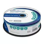 Mediarange DVD R, MR469, 8,5 GB, 8x, škatla za torto, 25 pakiranj, brez možnosti tiskanja, 12 cm, dvoslojno, za arhiviranje podatkov