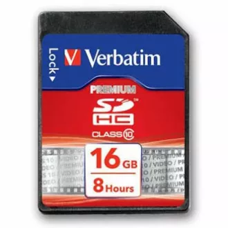 Verbatim Secure Digital Card Premium U1, 16 GB, SDHC, 43962, UHS-I U1 (Class 10) Verbatim Secure Digital Card Premium U1, 16 GB, SDHC, 43962, UHS-I U1 (Class 10)