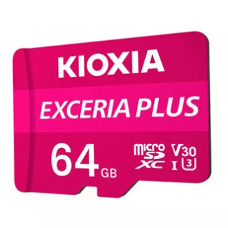 Kioxia Spominska kartica Exceria Plus (M303), 64GB, microSDXC, LMPL1M064GG2, UHS-I U3 (Class 10), PRODAJA