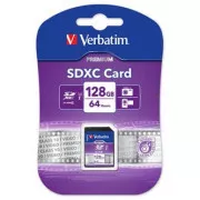 Verbatim Secure Digital Card Premium U1, 128 GB, SDXC, 44025, UHS-I U1 (Class 10)