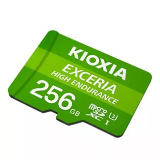 Spominska kartica Kioxia Exceria High Endurance (M303E), 256 GB, microSDXC, LMHE1G256GGG2, UHS-I U3 (razred 10)