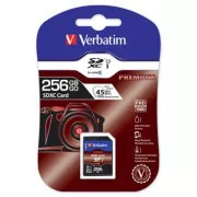 Verbatim Secure Digital Card Premium U1, 256 GB, SDXC, 44026, UHS-I U1 (Class 10)