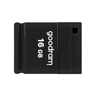 Goodram USB ključek, USB 2.0, 16 GB, UPI2, črn, UPI2-0160K0R11, USB A, s pokrovom