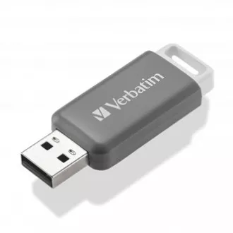 Verbatimov pomnilnik USB, USB 2.0, 128 GB, DataBar, siv, 49456, za arhiviranje podatkov