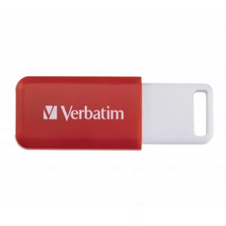 Verbatimov pomnilnik USB, USB 2.0, 16 GB, DataBar, rdeč, 49453, za arhiviranje podatkov