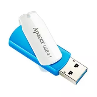Apacer USB ključek, USB 3.0, 32 GB, AH357, moder, AP32GAH357U-1, USB A, z vrtljivim pokrovčkom