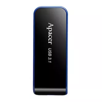 Apacer USB flash disk, USB 3.0, 32 GB, AH356, črn, AP32GAH356B-1, USB A, z izvlečnim priključkom