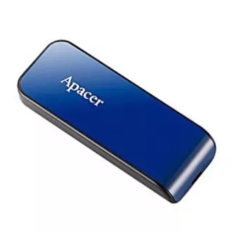 Apacer USB flash disk, USB 2.0, 32 GB, AH334, moder, AP32GAH334U-1, USB A, z izvlečnim priključkom