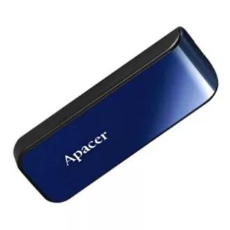 Apacer USB flash disk, USB 2.0, 32 GB, AH334, moder, AP32GAH334U-1, USB A, z izvlečnim priključkom