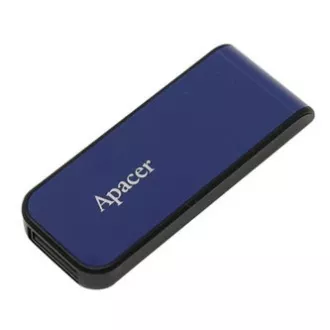 Apacer USB flash disk, USB 2.0, 32 GB, AH334, moder, AP32GAH334U-1, USB A, z izvlečnim priključkom