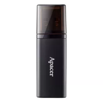 Apacer USB flash disk, USB 3.0, 32 GB, AH25B, črn, AP32GAH25BB-1, USB A, s pokrovom