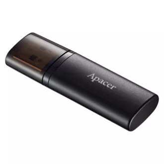 Apacer USB flash disk, USB 3.0, 32 GB, AH25B, črn, AP32GAH25BB-1, USB A, s pokrovom