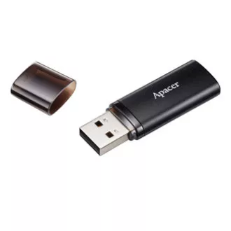 Apacer USB flash disk, USB 3.0, 32 GB, AH25B, črn, AP32GAH25BB-1, USB A, s pokrovom