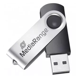MediaRange Bliskovni disk USB, USB 2.0, 32 GB, črn, MR911, USB A, vrtljiv