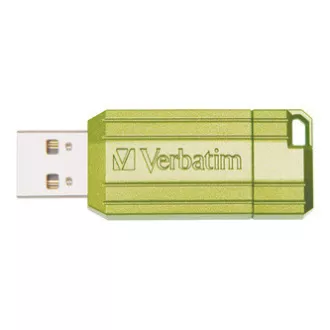Verbatimov pomnilnik USB, USB 2.0, 32 GB, Store,N,Go PinStripe, zelen, 49958, za arhiviranje podatkov