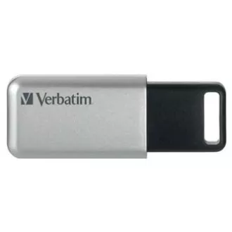 Verbatimov pomnilnik USB, USB 3.0, 32 GB, Secure Pro, Store N Go, srebrn, 98665, USB A, 256-bitno šifriranje AES
