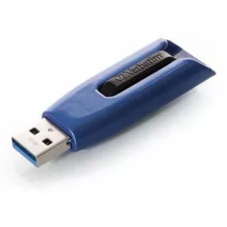 Verbatimov pomnilnik USB, USB 3.0, 32 GB, V3 MAX, Store N Go, moder, 49806, USB A, z izvlečnim priključkom