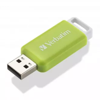 Verbatimov pomnilnik USB, USB 2.0, 32 GB, DataBar, zelen, 49454, za arhiviranje podatkov