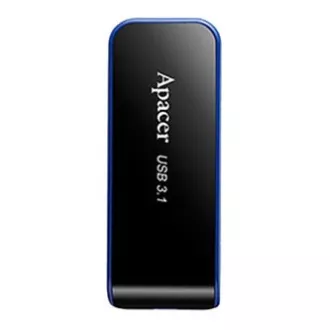 Apacer USB ključek, USB 3.0, 64 GB, AH356, črn, AP64GAH356B-1, USB A, z izvlečnim priključkom