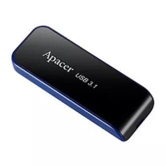 Apacer USB ključek, USB 3.0, 64 GB, AH356, črn, AP64GAH356B-1, USB A, z izvlečnim priključkom