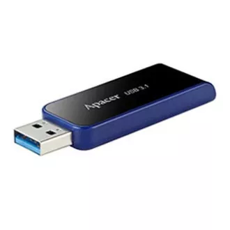 Apacer USB ključek, USB 3.0, 64 GB, AH356, črn, AP64GAH356B-1, USB A, z izvlečnim priključkom