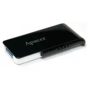 USB-ključ Apacer, USB 3.0, 64 GB, AH350, črn, AP64GAH350B-1, USB A, z izvlečnim priključkom, IZPRODAJA