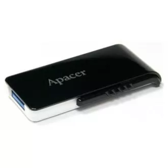 USB-ključ Apacer, USB 3.0, 64 GB, AH350, črn, AP64GAH350B-1, USB A, z izvlečnim priključkom, IZPRODAJA