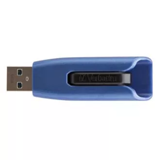 Verbatimov pomnilnik USB, USB 3.0, 64 GB, V3 MAX, Store N Go, moder, 49807, USB A, z izvlečnim priključkom