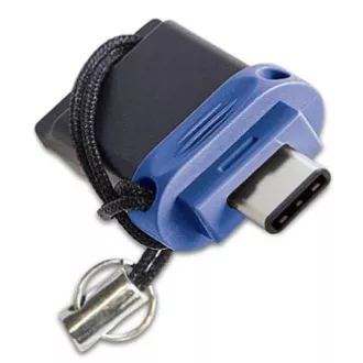 Verbatim USB flash disk OTG, USB 3.0, 64 GB, dvojni, modri, 49967, USB A / USB C, z zanko