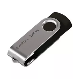 Goodram USB flash disk, USB 3.0, 128 GB, UTS3, črn, UTS3-1280K0R11, USB A, z vrtljivim pokrovčkom