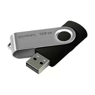 Goodram USB ključek, USB 2.0, 128 GB, UTS2, črn, UTS2-1280K0R11, USB A, z vrtljivim pokrovčkom