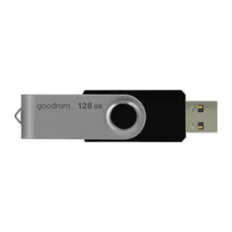Goodram USB ključek, USB 2.0, 128 GB, UTS2, črn, UTS2-1280K0R11, USB A, z vrtljivim pokrovčkom