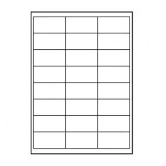 Etikete z logotipom 66 mm x 33,8 mm, A4, mat, bele barve, 24 etiket, 140 g/m2, pakiranje 25 kosov, za brizgalne in laserske tiskalnike Etikete z logotipom 66 mm x 33,8 mm, A4, mat, bele barve, 24 etiket, 140 g/m2, pakiranje 25 kosov, za brizgalne in laserske tiskalnike