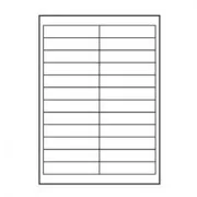 Etikete z logotipom 100 mm x 23 mm, A4, mat, bele barve, 24 etiket, 140 g/m2, pakiranje 25 kosov, za brizgalne in laserske tiskalnike