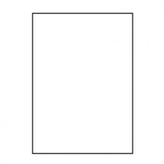 Etikete z logotipom, 210 mm x 297 mm, A4, mat, bele, 1 etiketa, 140 g/m2, pakiranje po 10 kosov, za brizgalne in laserske tiskalnike