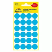 Avery Zweckform etikete 18 mm, modre, 24 etiket, marker, pakiranje po 4, 3005, za pisanje z roko