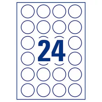 Avery Zweckform etikete 40 mm, A4, bele, 24 etiket, pakiranje po 10, L3415-10, za laserske in brizgalne tiskalnike, kopirne stroje Avery Zweckform etikete 40 mm, A4, bele, 24 etiket, pakiranje po 10, L3415-10, za laserske in brizgalne tiskalnike, kopirne stroje