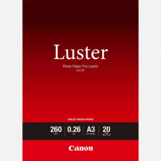 Canon LU-101 Photo Paper, LU-101, fotografski papir, sijajni, 6211B007, bel, A3, 260 g/m2, 20 kosov, brizgalni
